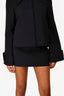 Oddmuse Navy Crop Jacket + Mini Skirt Set Size XS