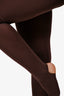 Norma Kamali Brown Top + Stirrup Leggings Set Size XS