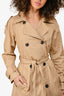 Lovers + Friends Beige Trench Coat Size XS