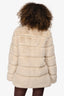 Lamarque Cream Faux Fur Jacket Size S