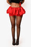 For Love & Lemons Red Ruffled Lena Bubble Skort Size XS