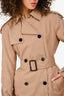 Mint Velvet Beige Structured Cotton Trench Coat Size M