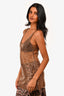 Cultnaked Gold Stardust Mini Dress Size XS