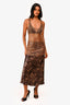 Cultnaked Gold Stardust Mini Dress Size XS