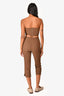 Lovers + Friends Brown 'Natasha' Strapless Top & Cropped Pants Set Size XS