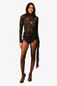 The Dolls House Black Lace Flora Romper Size XS