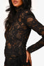 The Dolls House Black Lace Flora Romper Size XS