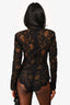 The Dolls House Black Lace Flora Romper Size XS