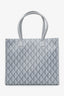Dior Homme Grey Coated Canvas Diamond Safari Tote Bag