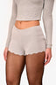 Lovers + Friends Grey Ribbed Tera Mini Shorts Size S