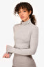 AFRM Grey Crop Turtleneck Micaela Top Size S