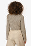 Fendi Brown Houndstooth Cropped Blazer Size 4