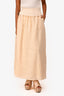 Dissh Yellow Linen Midi Skirt Size 2