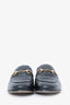 Gucci Black Leather Horsebit Jordaan Loafers Size 37