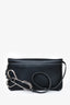 JW Anderson Black Leather Chain Phone Pouch