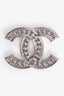 Pre-Loved Chanel™ 2018 Crystal Embellished Faux Pearl CC Brooch