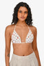 Louis Vuitton White/Multicolour Printed Bikini Top Size 38