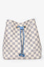 Louis Vuitton 2019 Damier Azur/ Blue Leather NeoNoé MM Bucket Bag