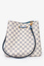 Louis Vuitton 2019 Damier Azur/ Blue Leather NeoNoé MM Bucket Bag