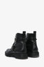 Saint Laurent Black Leather Buckle Ankle Boots Size 38.5