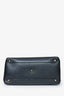 Burberry Black Calfskin Leather Medium 'House Check Banner' Top Handle Tote