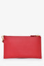 Prada Red Saffiano Clutch
