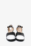 Pre-Loved Chanel™ Black/White Leather CC Mary Janes Size 6 (As Is)