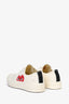 Play Comme de Garcon X Converse Cream Sneakers Size 6