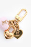Louis Vuitton Gold Tone 'Micro Hearts' Key Charm