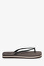 Brunello Cucinelli Brown Thong Sandals Size 40