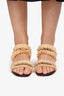 Christian Louboutin Raffia Stud Heeled Sandals Size 38