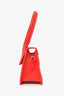 Jacquemus red  Leather Le Chiquito Mini Top Handle with Strap