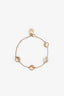 Fendi Gold Toned 'F' Signature Bracelet