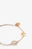 Fendi Gold Toned 'F' Signature Bracelet