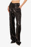 Alexandre Vauthier Black Sequin High Waisted Pants Size 6