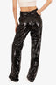 Alexandre Vauthier Black Sequin High Waisted Pants Size 6