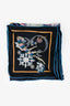 Hermès Blue/Multi Printed Silk Square Scarf