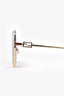 Fendi Gold Tone Hexagon Shade Sunglasses