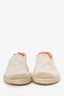 Acne Studios Beige Canvas Drawstring Flats Size 38