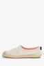 Acne Studios Beige Canvas Drawstring Flats Size 38