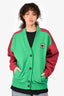 Miu Miu Green/Red Button-Up Sweatshirt Size S