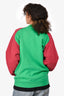 Miu Miu Green/Red Button-Up Sweatshirt Size S
