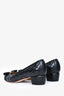 Salvatore Ferragamo Black Quilted Leather Bow 'Vara' Heels Size 7.5