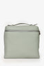 Loro Piana 'Eucalyptus' Seafoam Green Grained Leather Extra Pocket Backpack