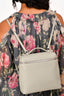 Loro Piana 'Eucalyptus' Seafoam Green Grained Leather Extra Pocket Backpack