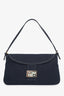 Fendi Navy Canvas Mama Baguette Shoulder Bag