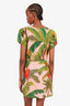 Farm Rio Pink Floral Cutout Dress Size Medium