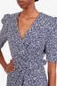 Jonathan Simkhai Blue Floral Belted Dress Size 4