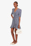 Jonathan Simkhai Blue Floral Belted Dress Size 4