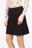 Sandro Black Studded Skirt Size 2